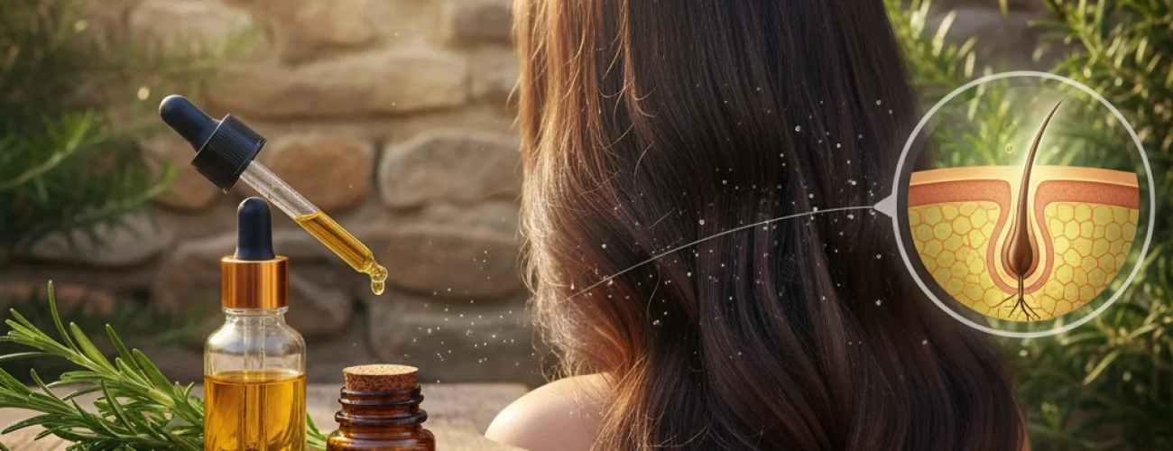 როზმარინის ზეთი თმის ცვენისთვის