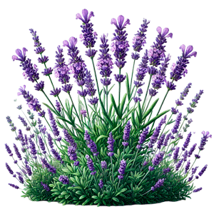 ფოტოზე გამოსახული სამკურნალო მცენარე ლავანდა (Lavandula angustifolia)