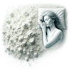 მელატონინის სურათი, სადაც ქალიც არის ასახული ძილისთვის განწყობილ მდგომარეობაში.