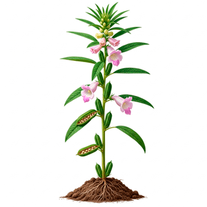 შავი სეზამი (Sesamum indicum)